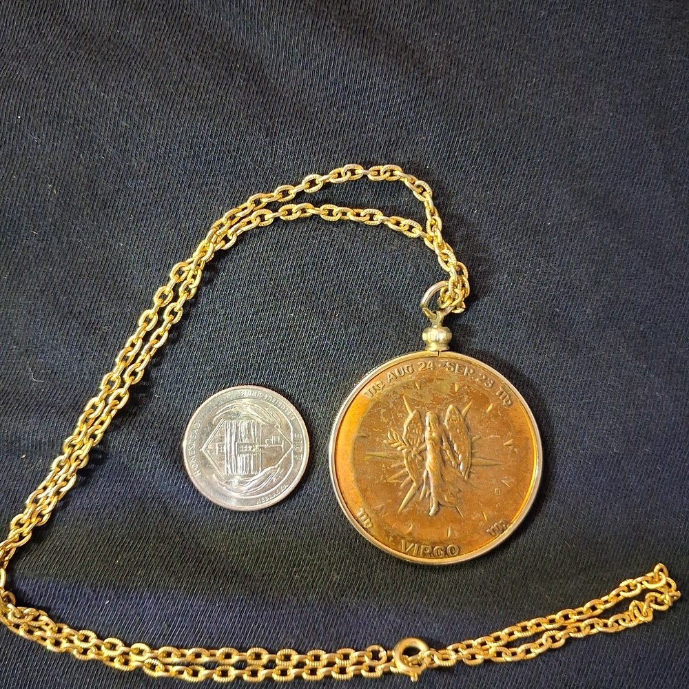 Virgo Zodiac Pendant Necklace